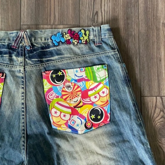 Miskeen Originals Retro Hypebeast Denim Shorts - Picture 10 of 14